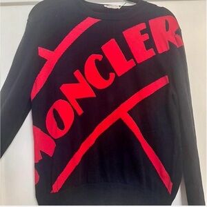Moncler Men's Sweater in Black and Red